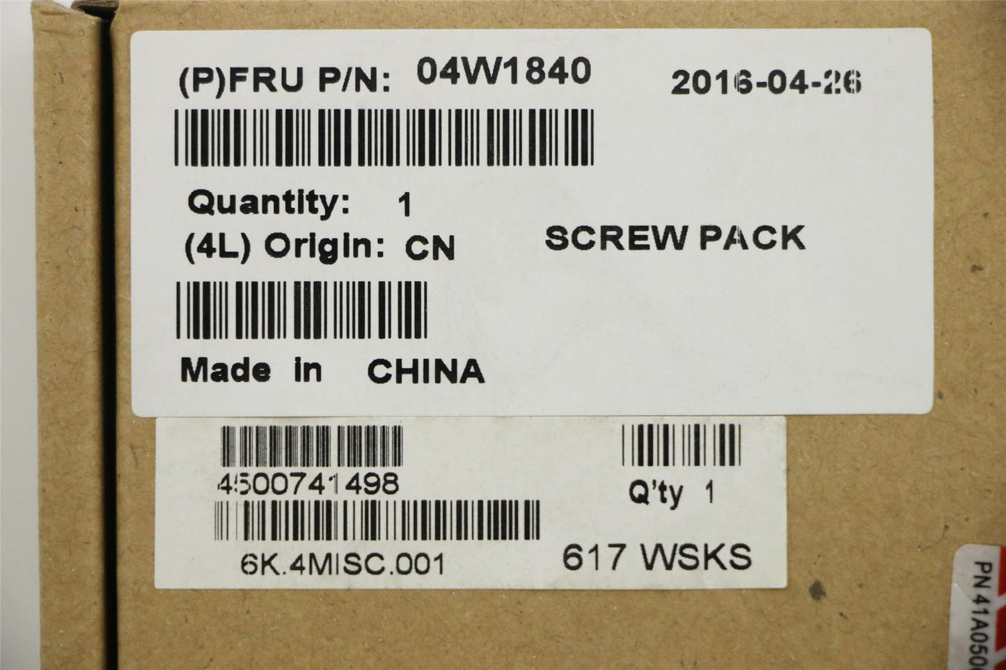 Lenovo SCREW Screw Kit 04W1840