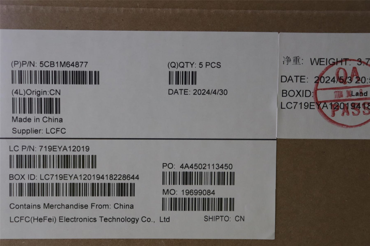 Lenovo Upper Case ASM_SPA L 83DEWH 5CB1M64877