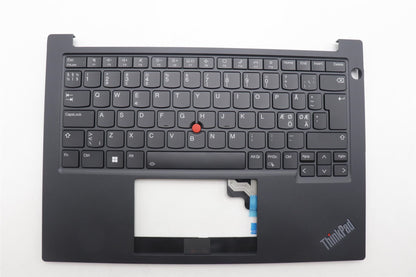 Lenovo ThinkPad E14 Gen 5 Palmrest Cover Keyboard Nordic Black 5M11L60902