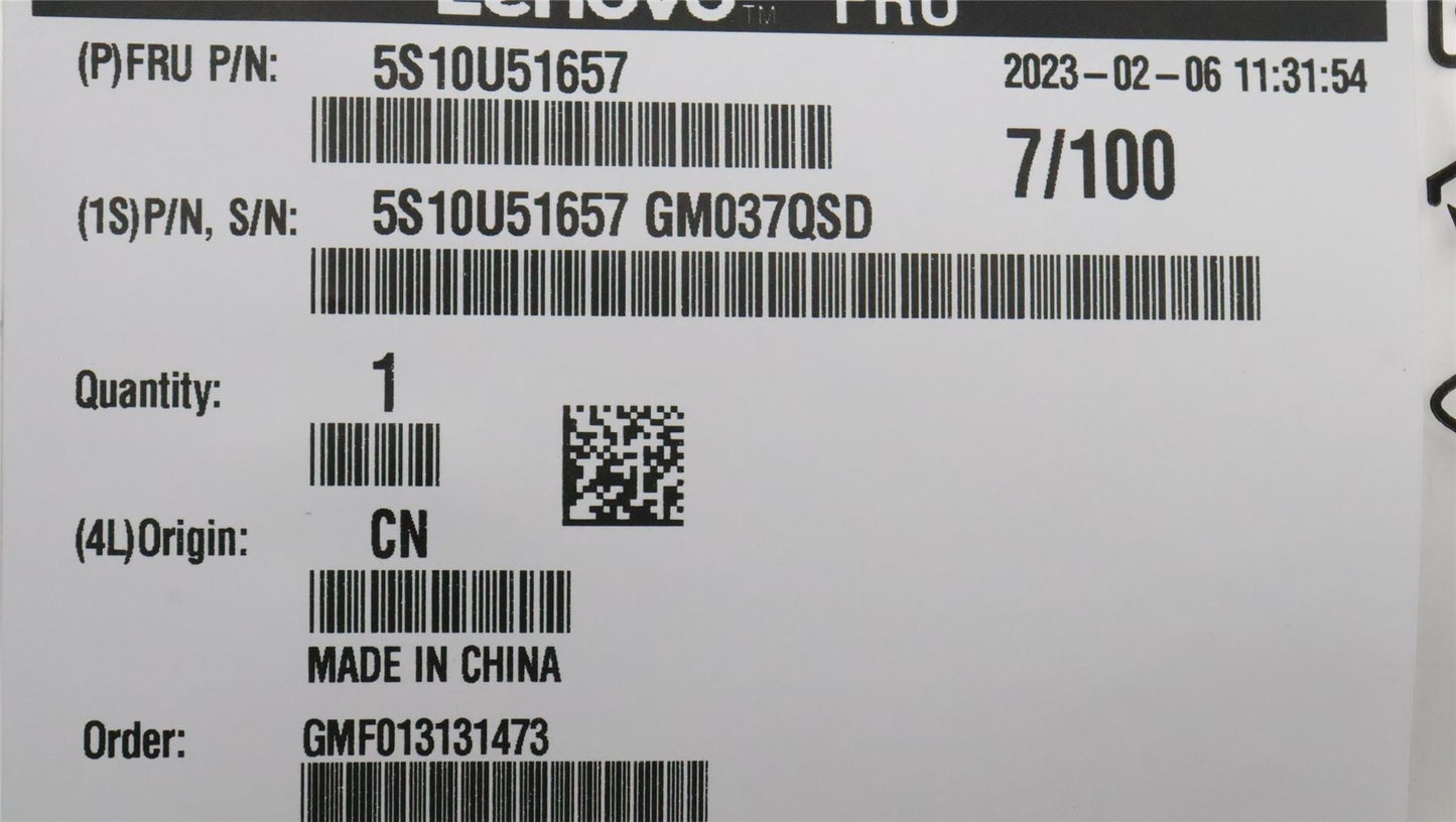 Lenovo SCREW Screw Hex #6-32XL5,Black,HK 5S10U51657
