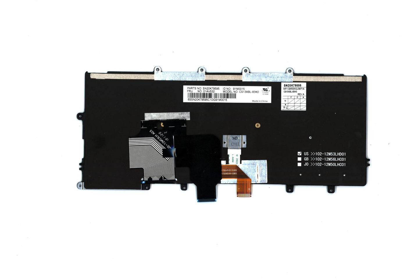 Lenovo NB_KYB internal,KOR,Chicony,backlit 01AV532