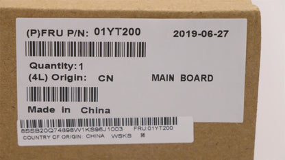 Lenovo ThinkPad X1 2nd X1 2nd Gen Motherboard Mainboard UMA 8GB 01AW768