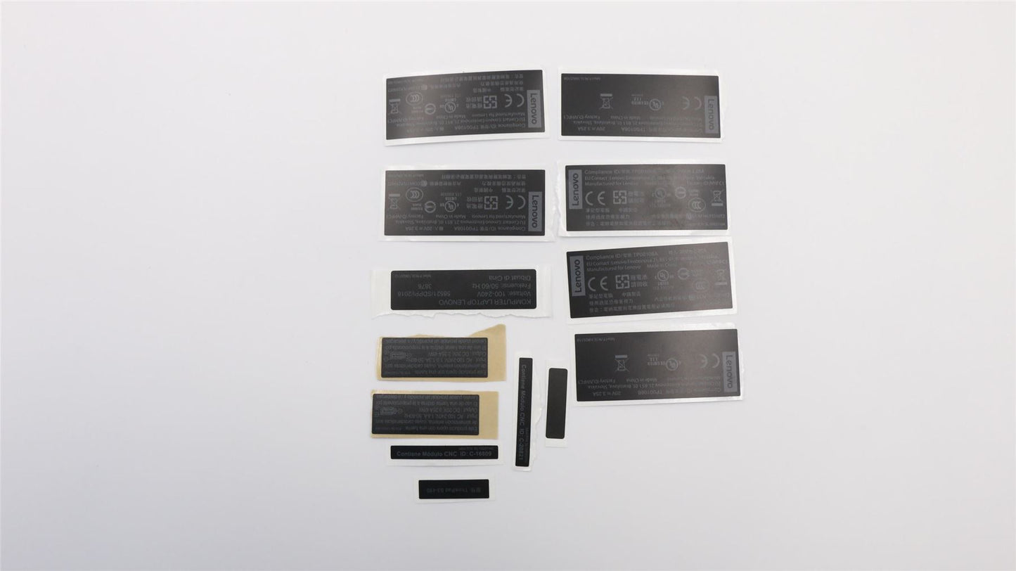 Lenovo LABEL GEO LABEL KIT Black 02DL912
