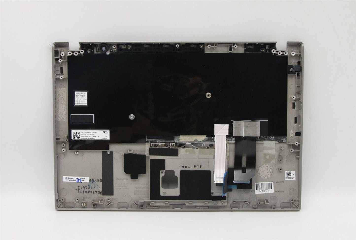 Lenovo ThinkPad T490s Palmrest Cover Keyboard Nordic Grey Backlit 02HM368