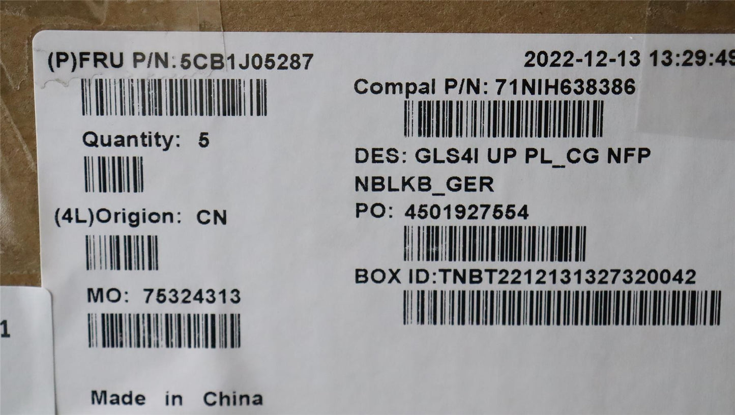 Lenovo UpperCaseASM_GER C82SD PLCG NFPNBL 5CB1J05287