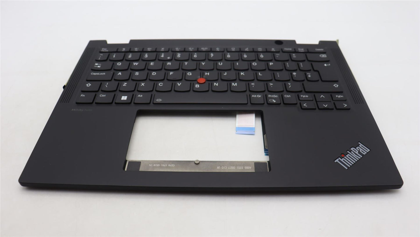 Lenovo Yoga X13 Gen 4 Palmrest Cover Keyboard UK Europe Black 5M11L64294