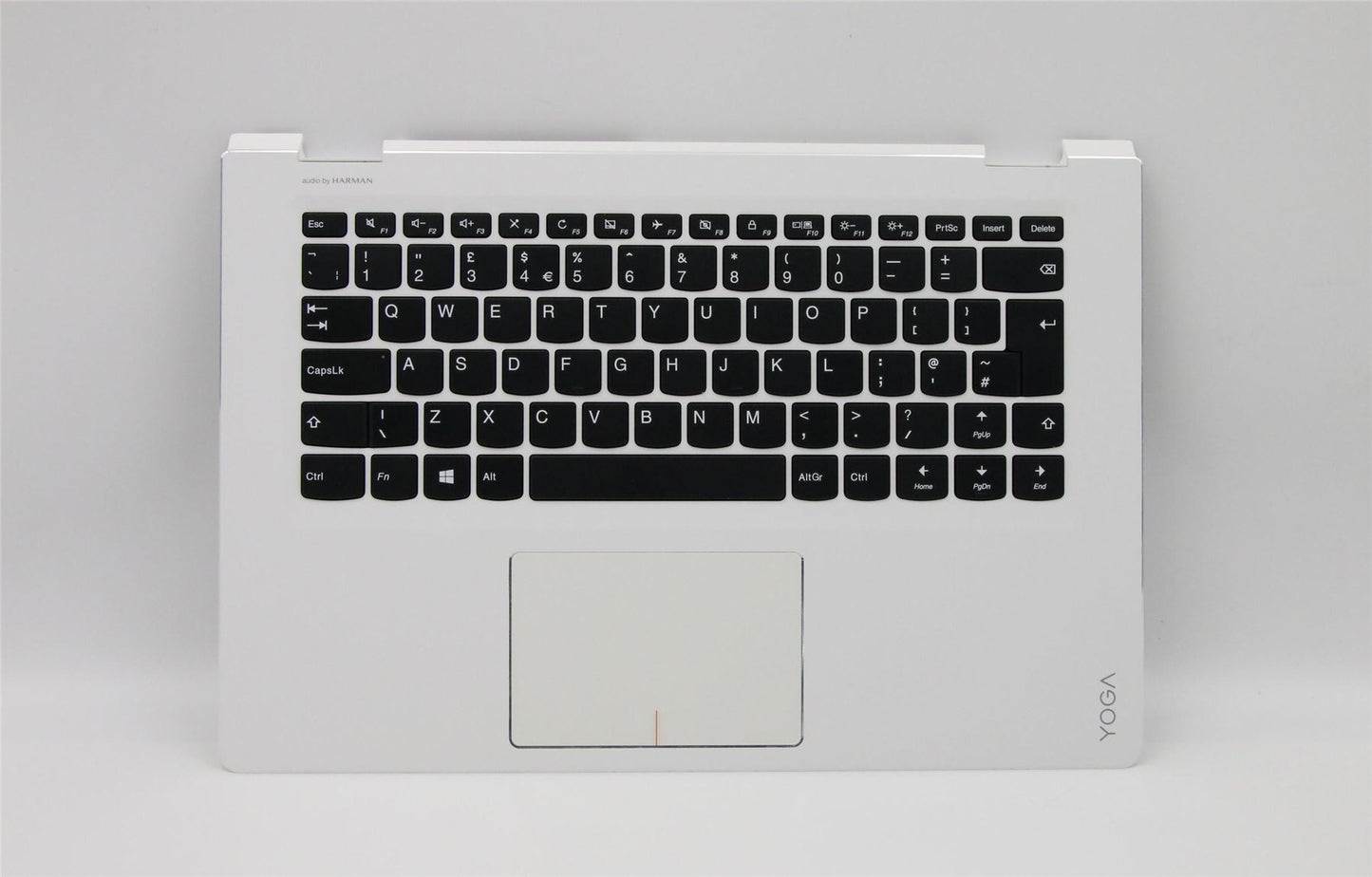 Lenovo Yoga 510-14ISK 510-14IKB Tastatur Handauflage UK Weiß 5CB0L67196