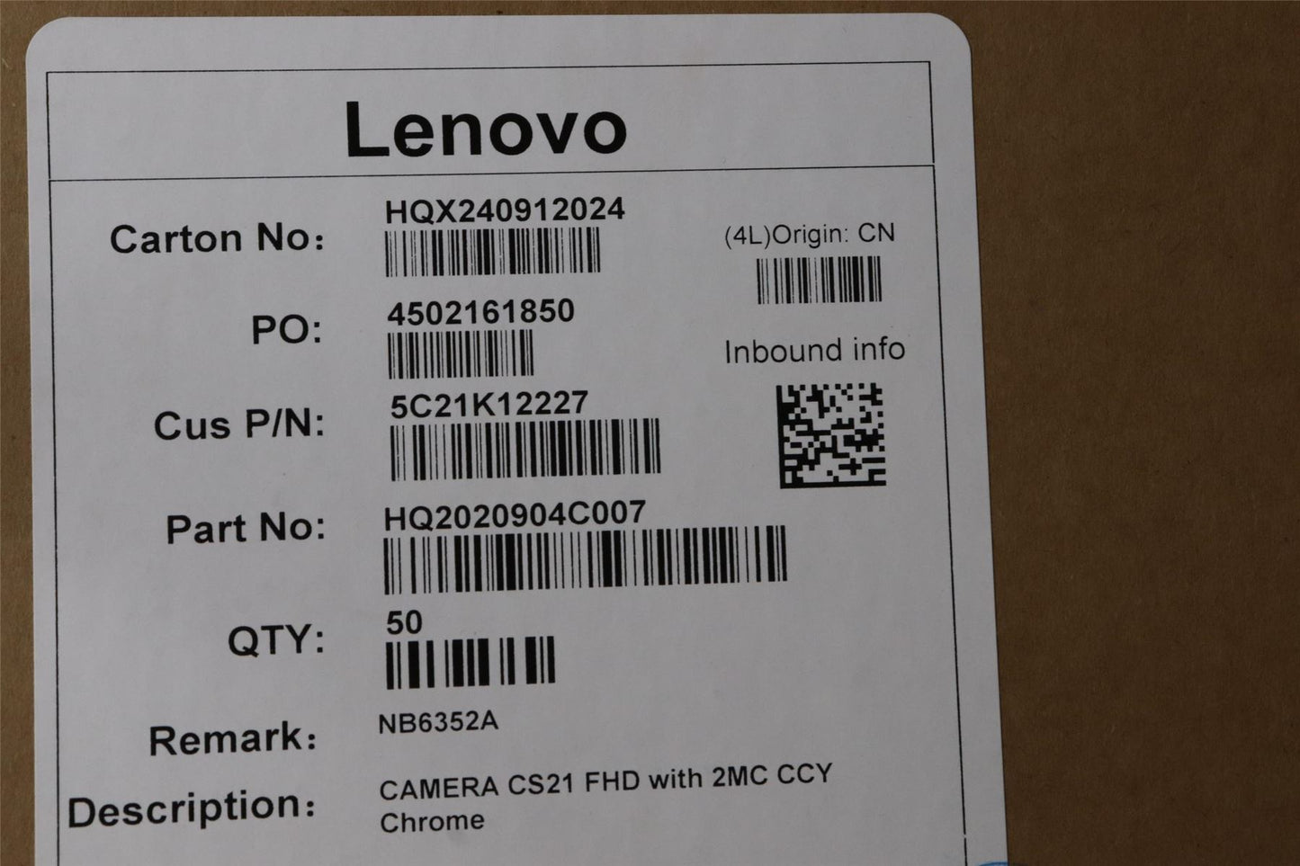Lenovo Chromebook 500e Gen 4 14e Gen3 Webcam Web Cam Camera Cam 5C21K12228