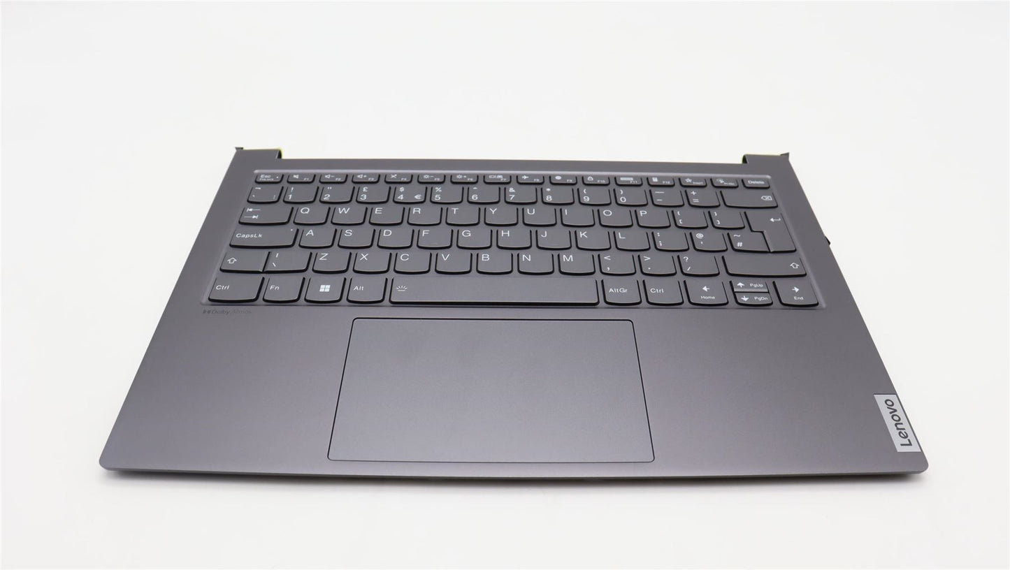 Lenovo Yoga 7 14ARH7 Palmrest Cover Touchpad Keyboard UK Storm Grey 5CB1J51071