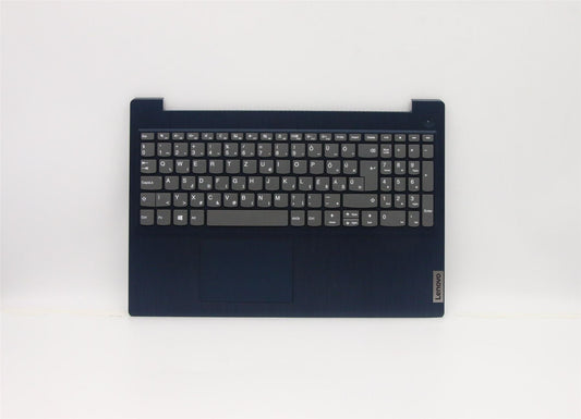 Lenovo IdeaPad 3-15ARE05 3-15IIL05 Keyboard Palmrest Top Cover Blue 5CB0X57554