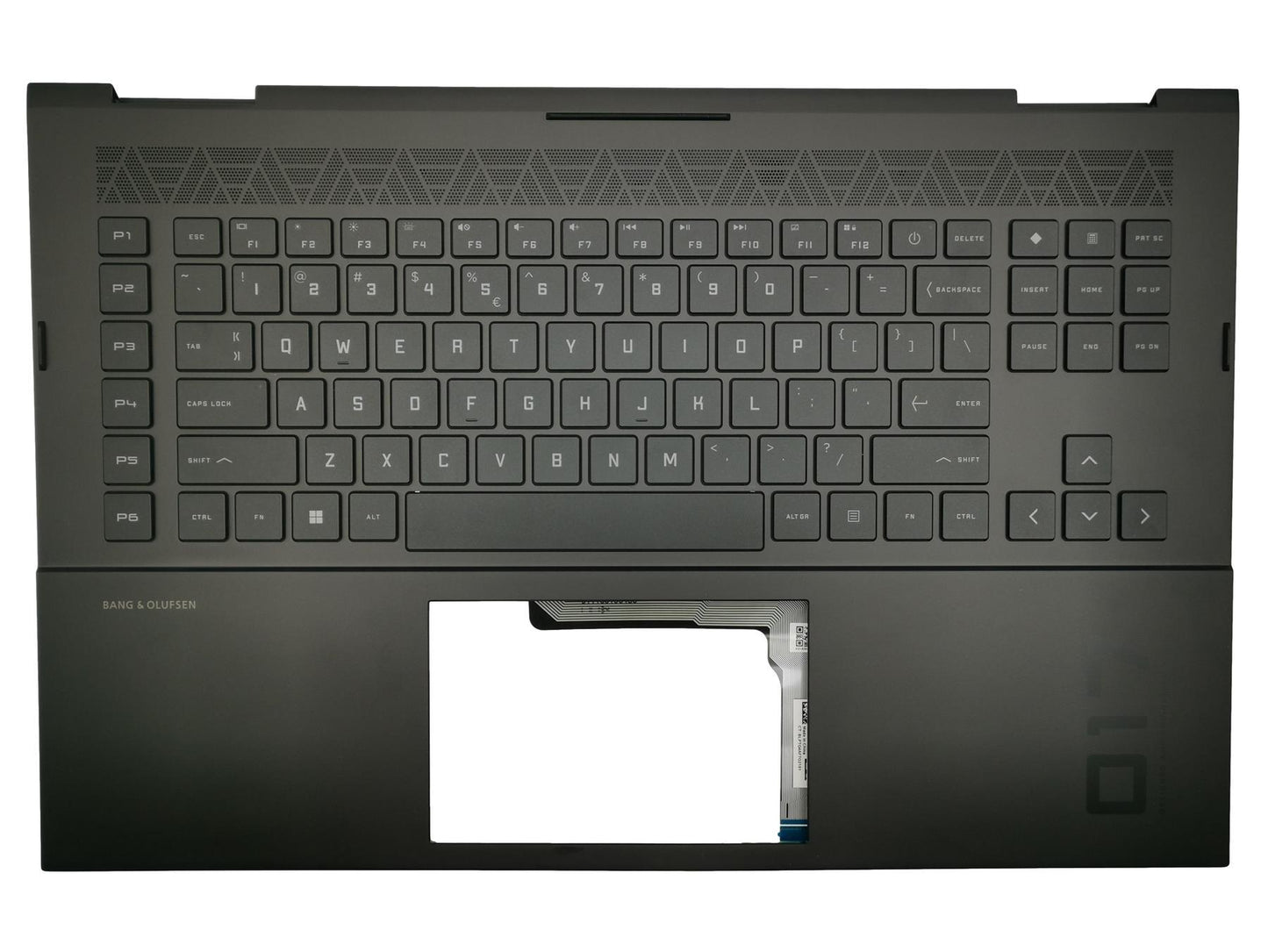 HP TOP COVER W KB SDB BL 4ZONE IN M57142-B31, M73744-B31