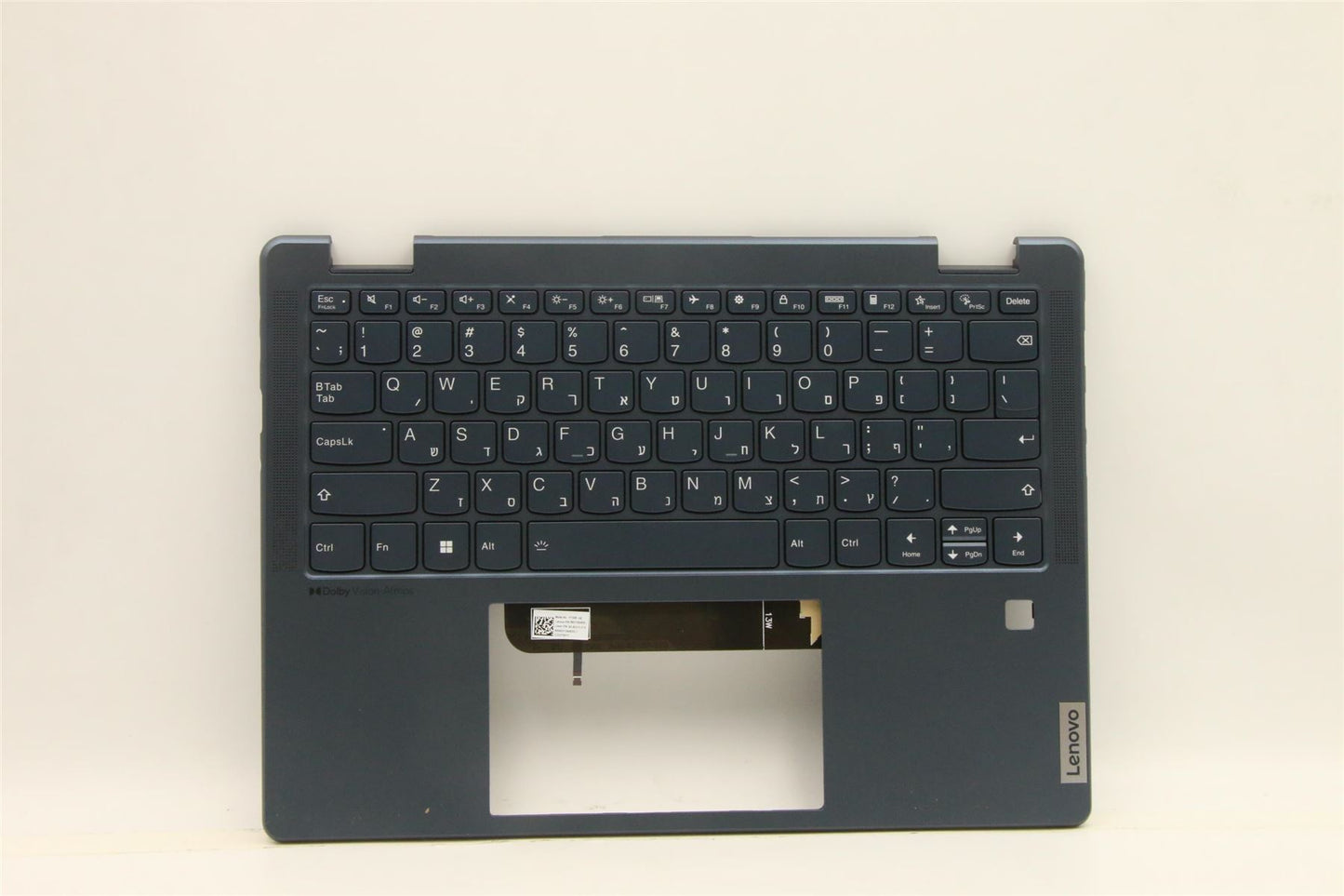 Lenovo Yoga 6 13ALC7 6 13ABR8 Keyboard Palmrest Top Cover Hebrew 5CB1H23791