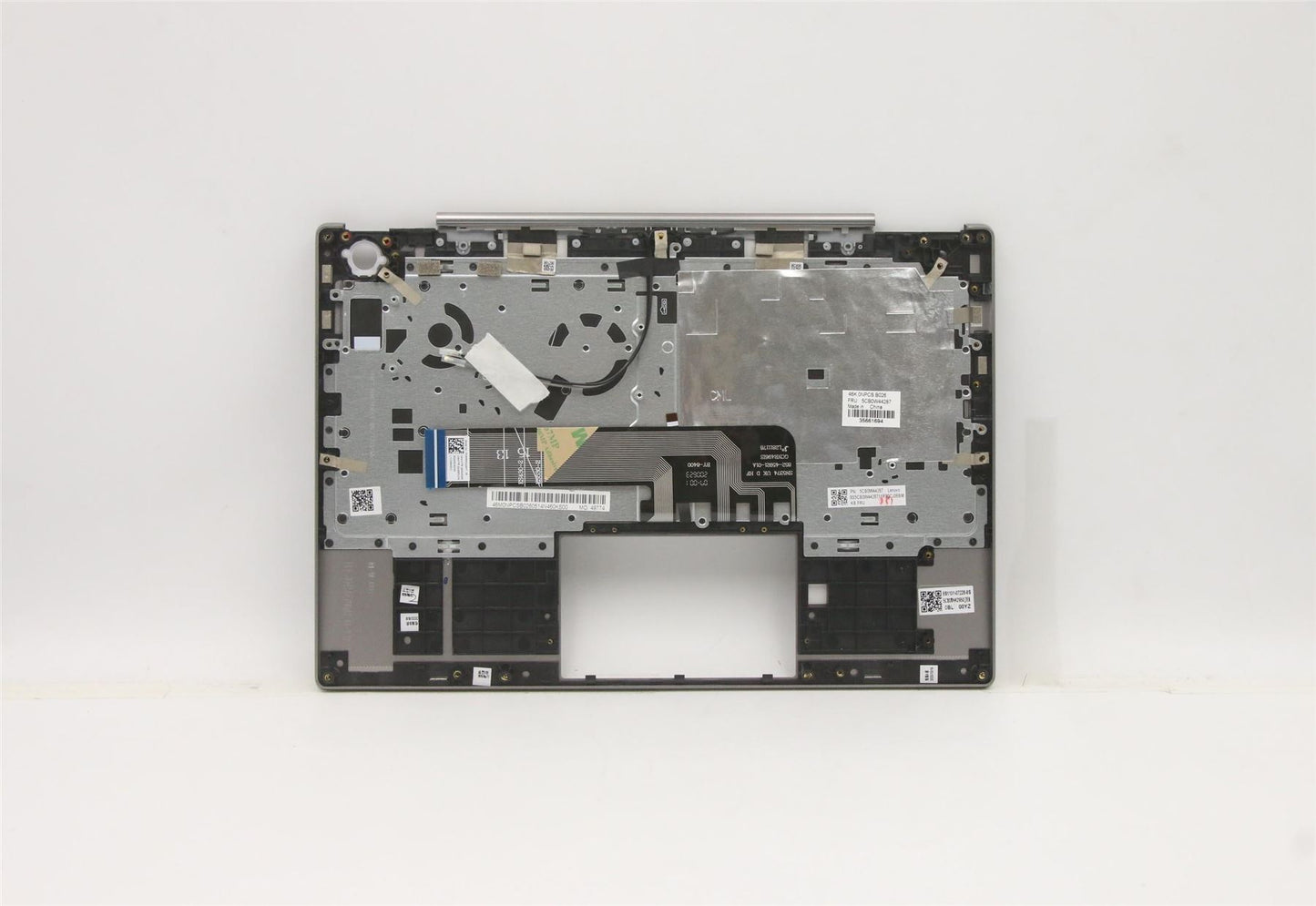 Lenovo ThinkBook 13s-IML Palmrest Cover Keyboard Belgian Grey Backlit 5CB0W44287