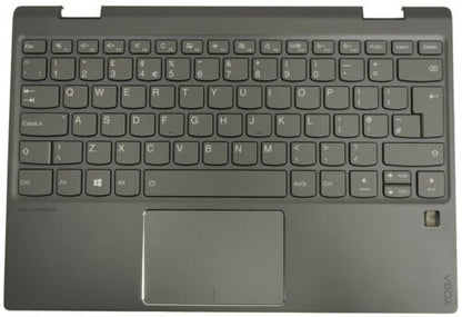 Lenovo Yoga 720-12IKB Keyboard Palmrest UK Iron Grey Backlit 5CB0Q12161