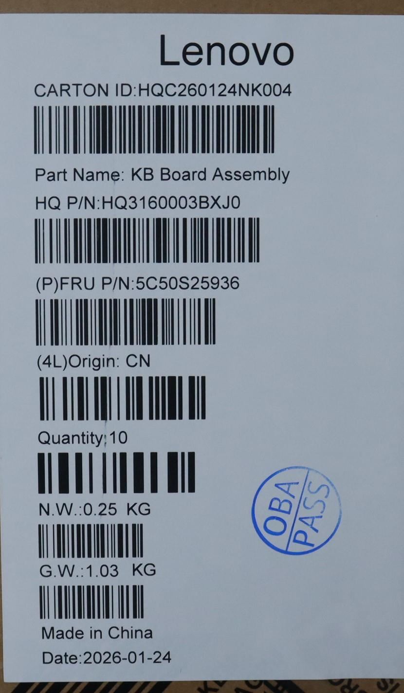 Lenovo CARDPOP H 83TN USB Board 5C50S25936