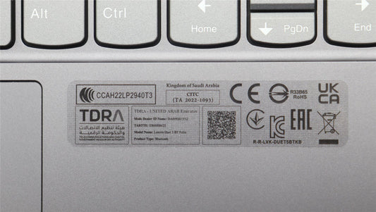 Lenovo Upper Case ASM_RUS WT 82TQ BL SG 5CB1J10658