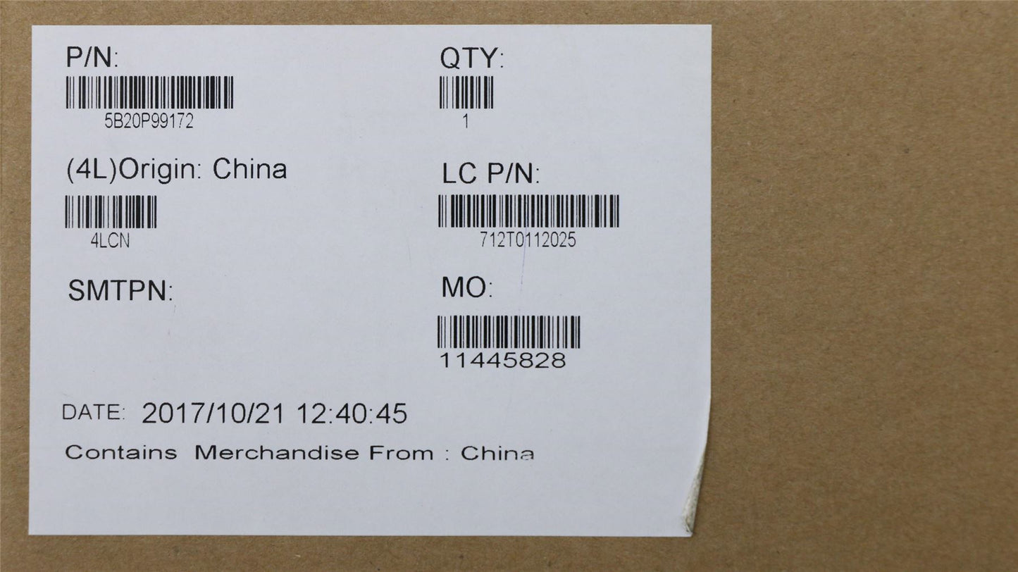 Lenovo 5B20P99172 MBL81BJI58250UV2GD4GOPTWIN