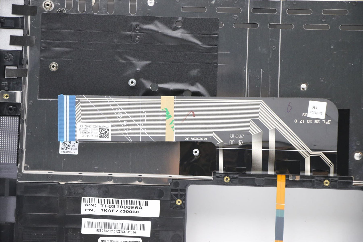 Lenovo Yoga 7-14ARE05 Palmrest Touchpad Cover Keyboard Grey 5CB0Z32101