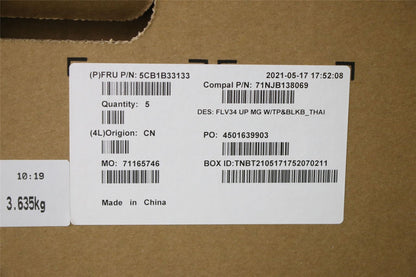 Lenovo Upper Case ASM_THAI C 20VD MGBL 5CB1B33133