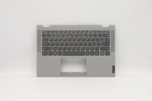 Lenovo IdeaPad 5-14ALC05 Palmrest Cover Keyboard Czech Slovakian Grey 5CB1C19348