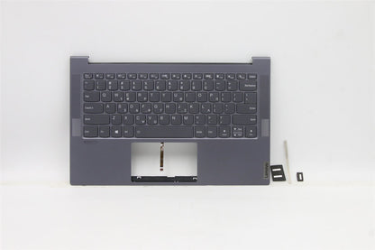 Lenovo Yoga 7-14ITL05 Palmrest Cover Touchpad Keyboard German Grey 5CB1B05292