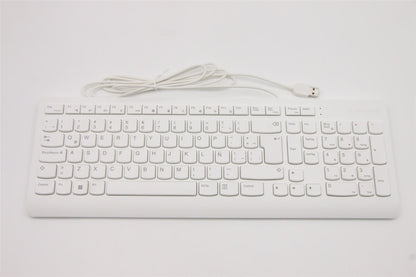 Lenovo DT_KYB USB G2 WHT_LA-Spa Spanish Latin American Keyboard 5D50U84484