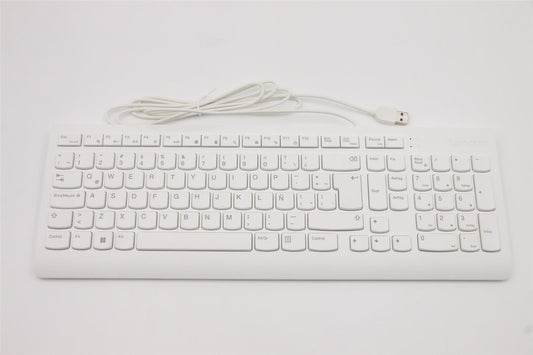 Lenovo DT_KYB USB G2 WHT_LA-Spa Spanish Latin American Keyboard 5D50U84484