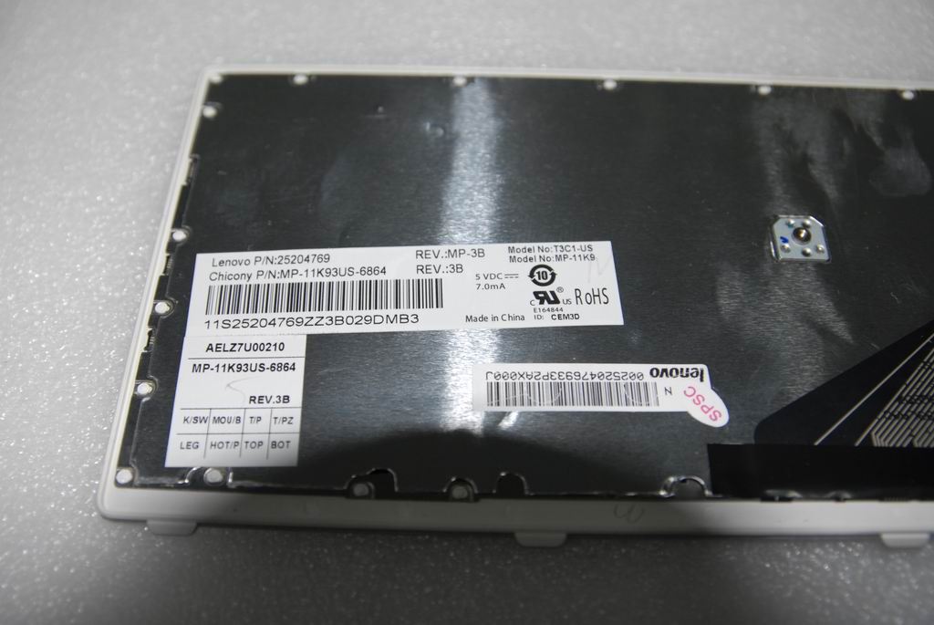 Lenovo CCYT3D1US84keyBLKKeyGraysilverF KBD Keyboard 25204769