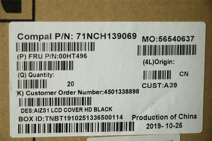 Lenovo Yoga 260 LCD Cover Rear Back Housing Black 00HT496