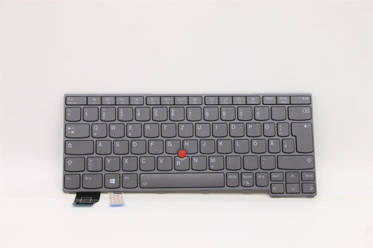 Lenovo ThinkPad X13 2 Keyboard German Grey Backlit 5N21A21968