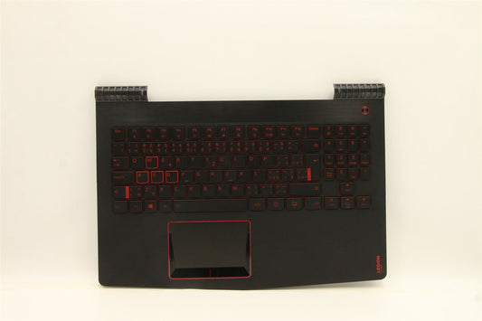 Lenovo Legion Y520-15IKBM Palmrest Cover Touchpad Keyboard Black Red 5CB0P24374