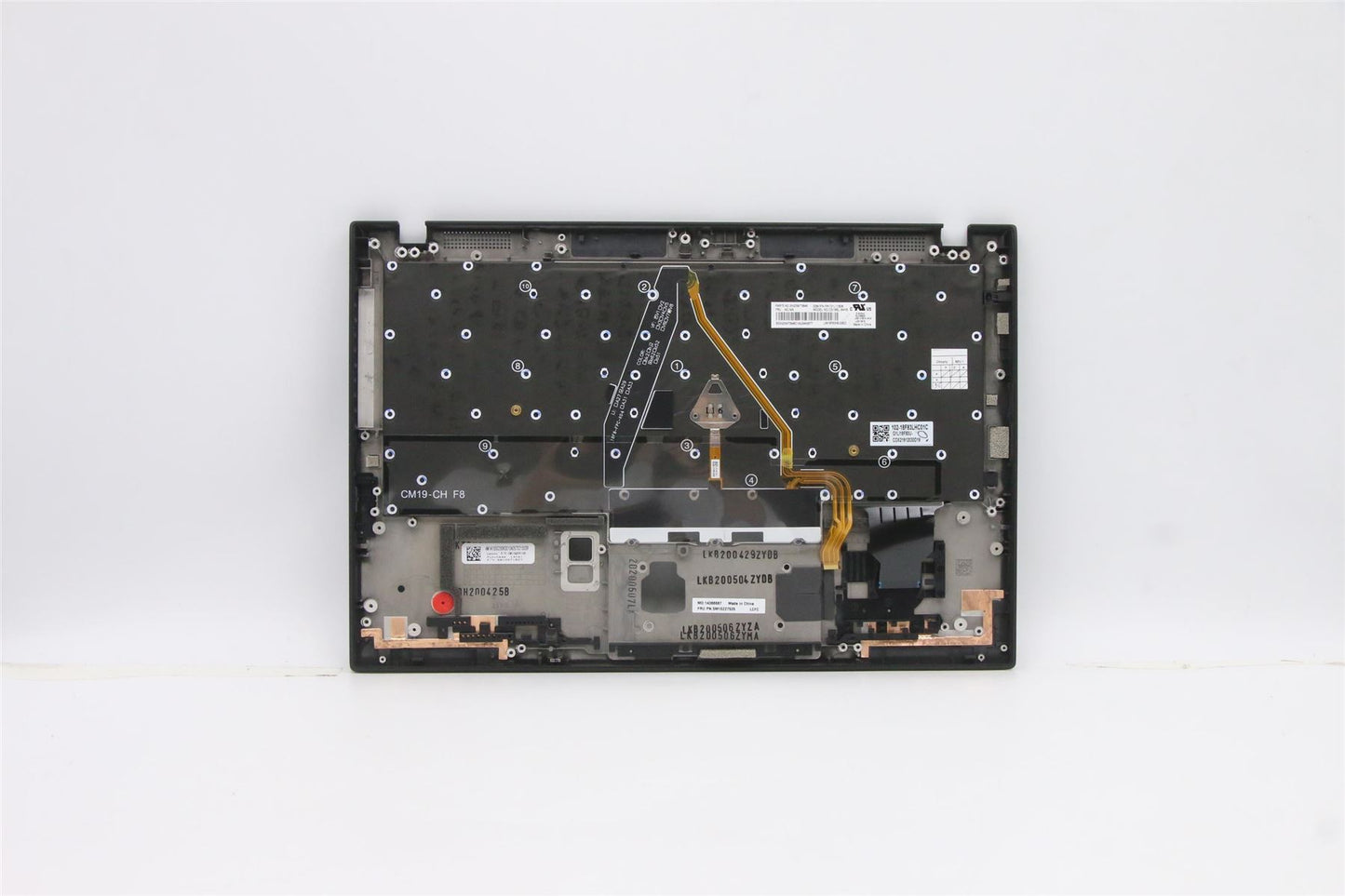 Lenovo ThinkPad X1 8th Gen Keyboard Palmrest Top Cover Hebrew 5M10Z27535