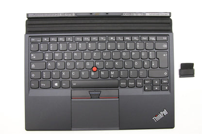 Lenovo Tablet X1 1st X1 2nd Dock Keyboard Palmrest Touchpad German Black 01HX712