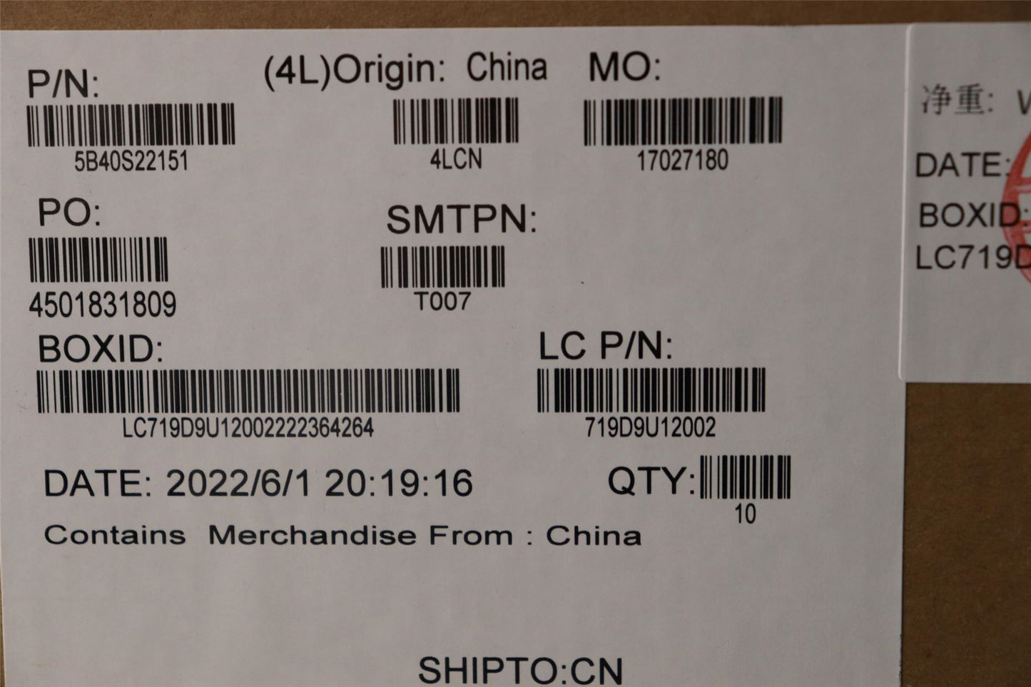 Lenovo DC-IN Bracket L82TF 5B40S22151