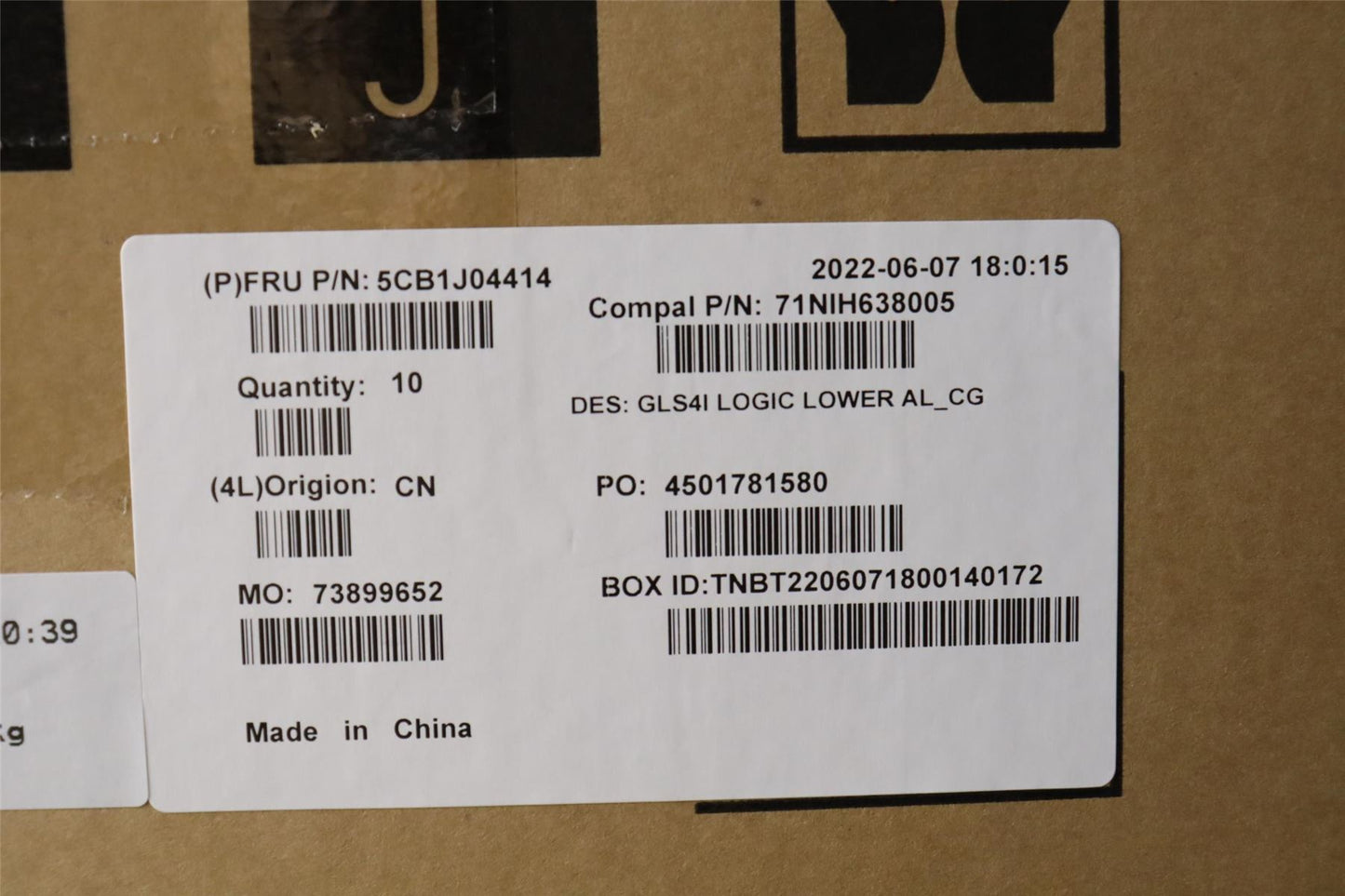 Lenovo Lower Case C 82SD AL_CG 5CB1J04414