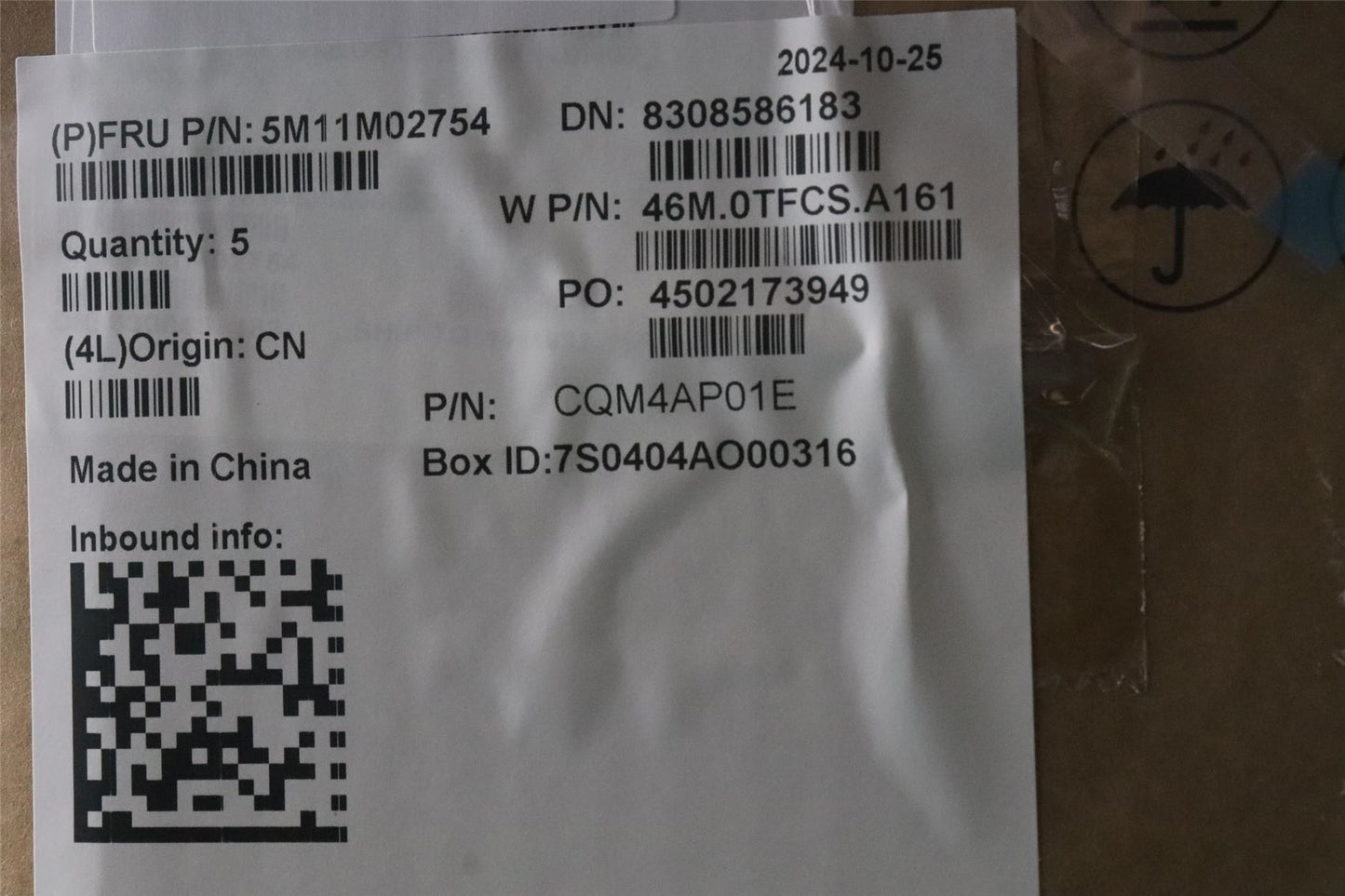 Lenovo MECH_ASM FRU KBY BKLT Thai W/C DFN 5M11M02754