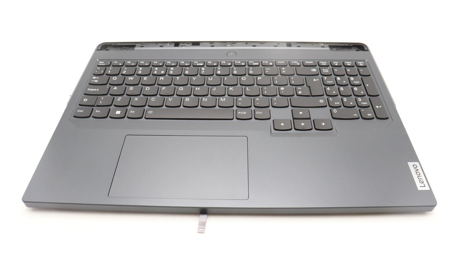 Lenovo Legion 5 16IRX8 Palmrest Cover Touchpad Keyboard UK Onyx Grey 5CB1L30893