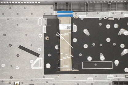 Lenovo IdeaPad 3-17ALC6 Palmrest Cover Touchpad Keyboard Belgian Grey 5CB1C75089