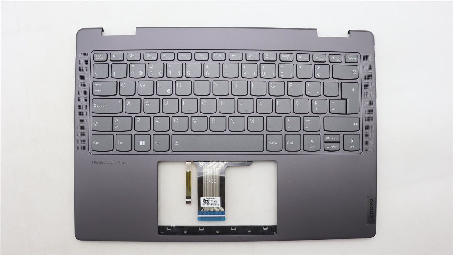 Lenovo Yoga 7 14ARP8 Keyboard Palmrest Top Cover Portuguese 5CB1L48260