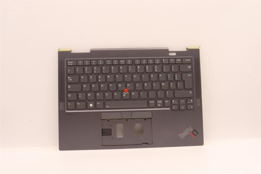 Lenovo Yoga X1 6th Keyboard Palmrest Top Cover French Grey Backlit 5M11C40962