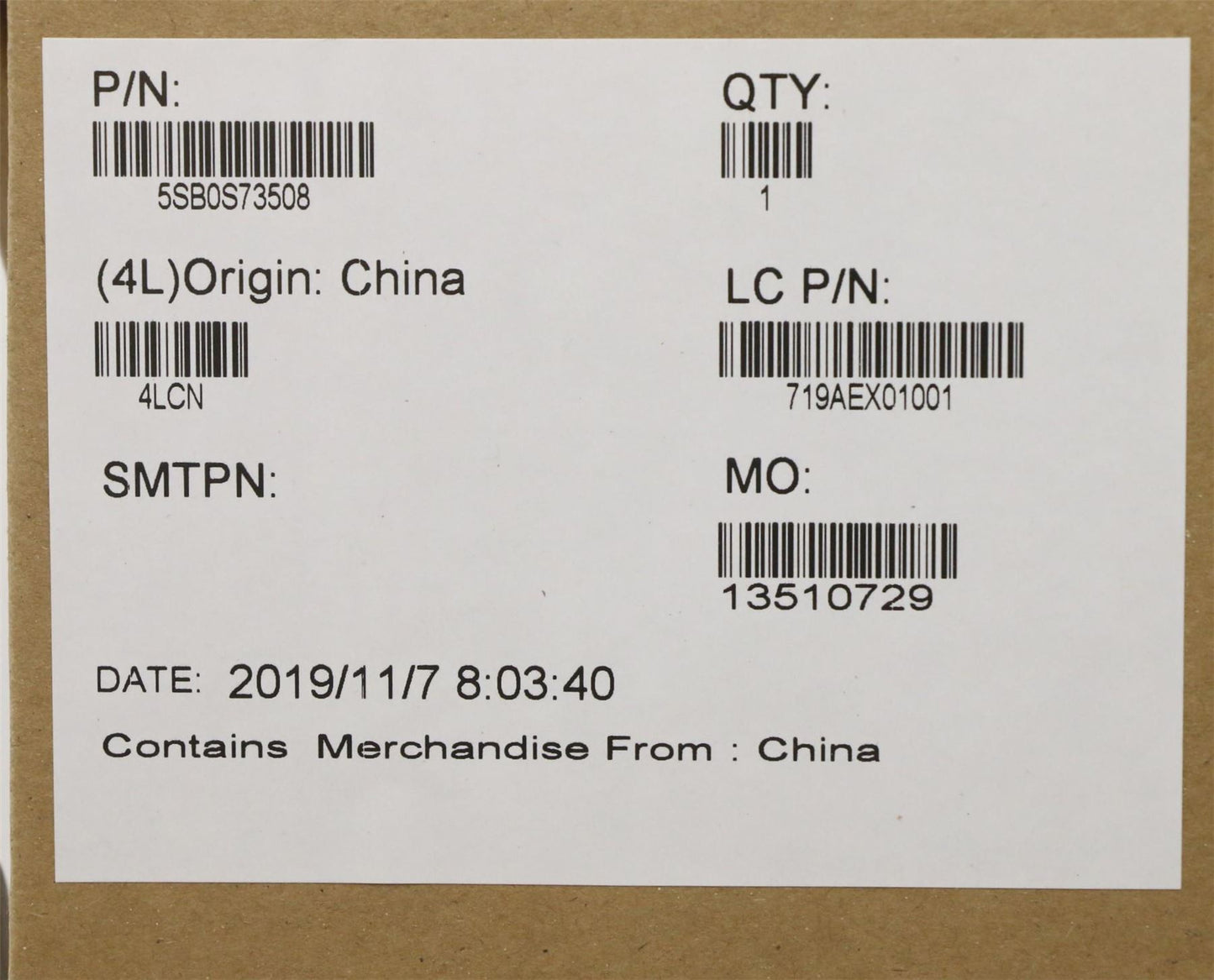 Lenovo SPEAKERINT FRU FE5A0 SPK PACK L+R YG 01! 5SB0S73508