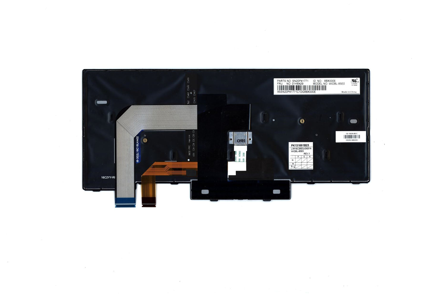Lenovo ThinkPad T480 A485 Keyboard Spanish Black Backlit 01HX469