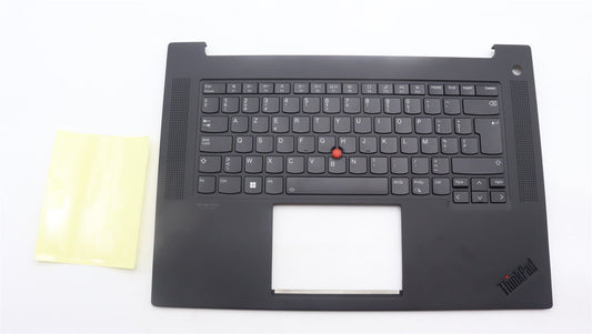 Lenovo ThinkPad P1 Gen 5 Palmrest Touchpad Cover Keyboard Belgian 5M11D12126