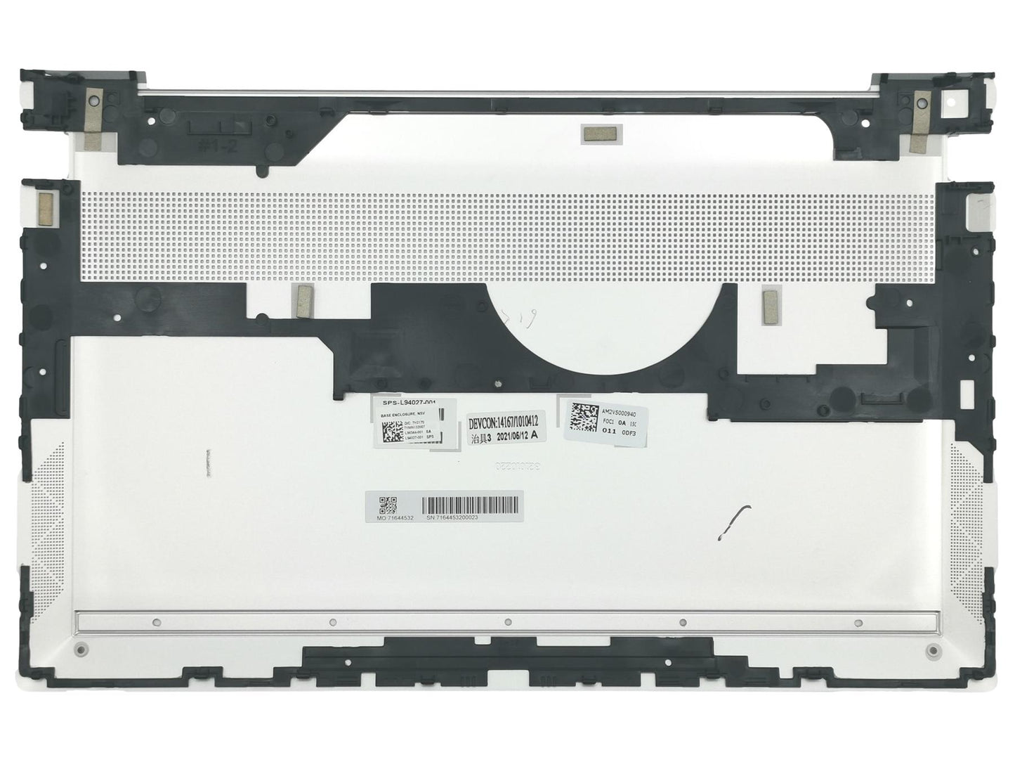 HP Envy 13-BA Bottom Base Rear Housing Case Cover Chassis Silver L94027-001