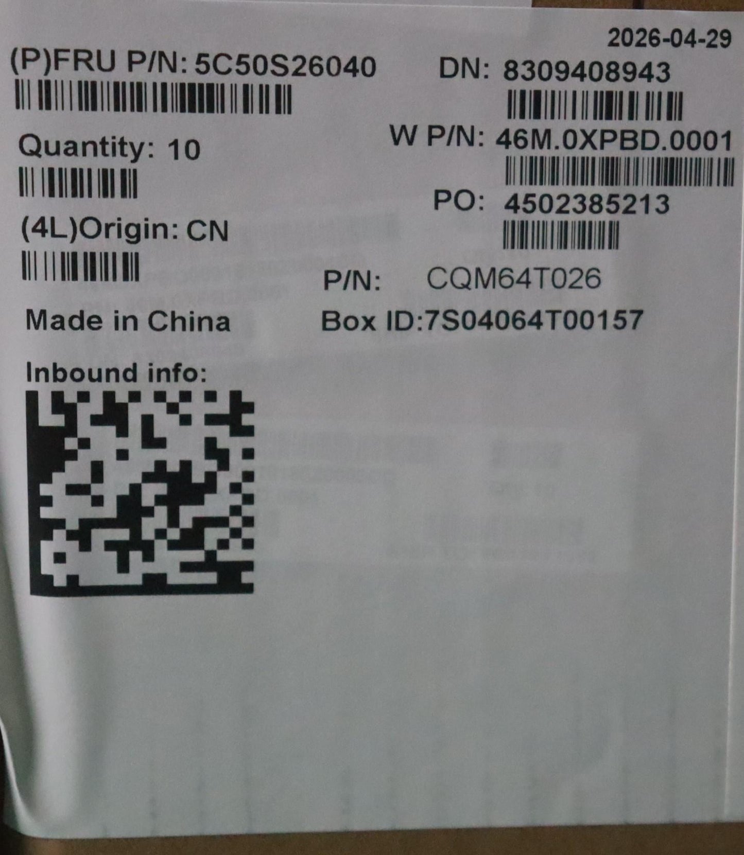 Lenovo CARDPOP W83RK IO BD Board 5C50S26040