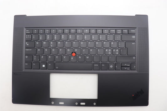 Lenovo ThinkPad Z16 Gen 1 Keyboard Palmrest Top Cover Nordic Black 5M11J13386