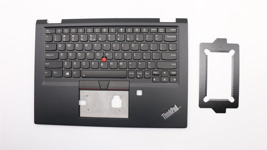 Lenovo Yoga X390 Palmrest Cover Keyboard US Europe Black 02HL544