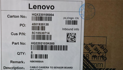 Lenovo CAMERA TO SENSOR BOARD FFC H 83AL 5C10S30714