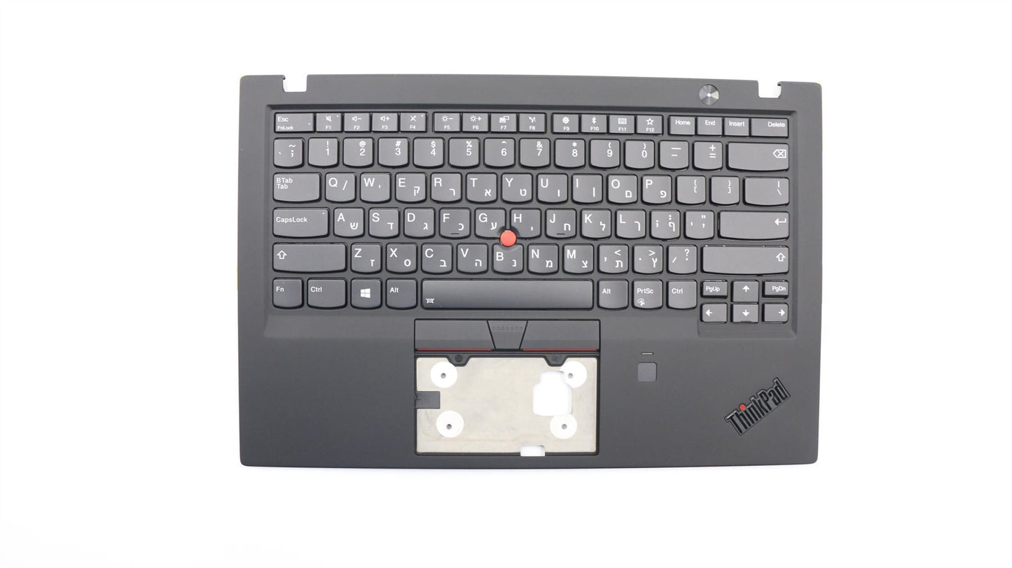 Lenovo ThinkPad X1 6th Gen Keyboard Palmrest Top Cover Hebrew Black 01YR544