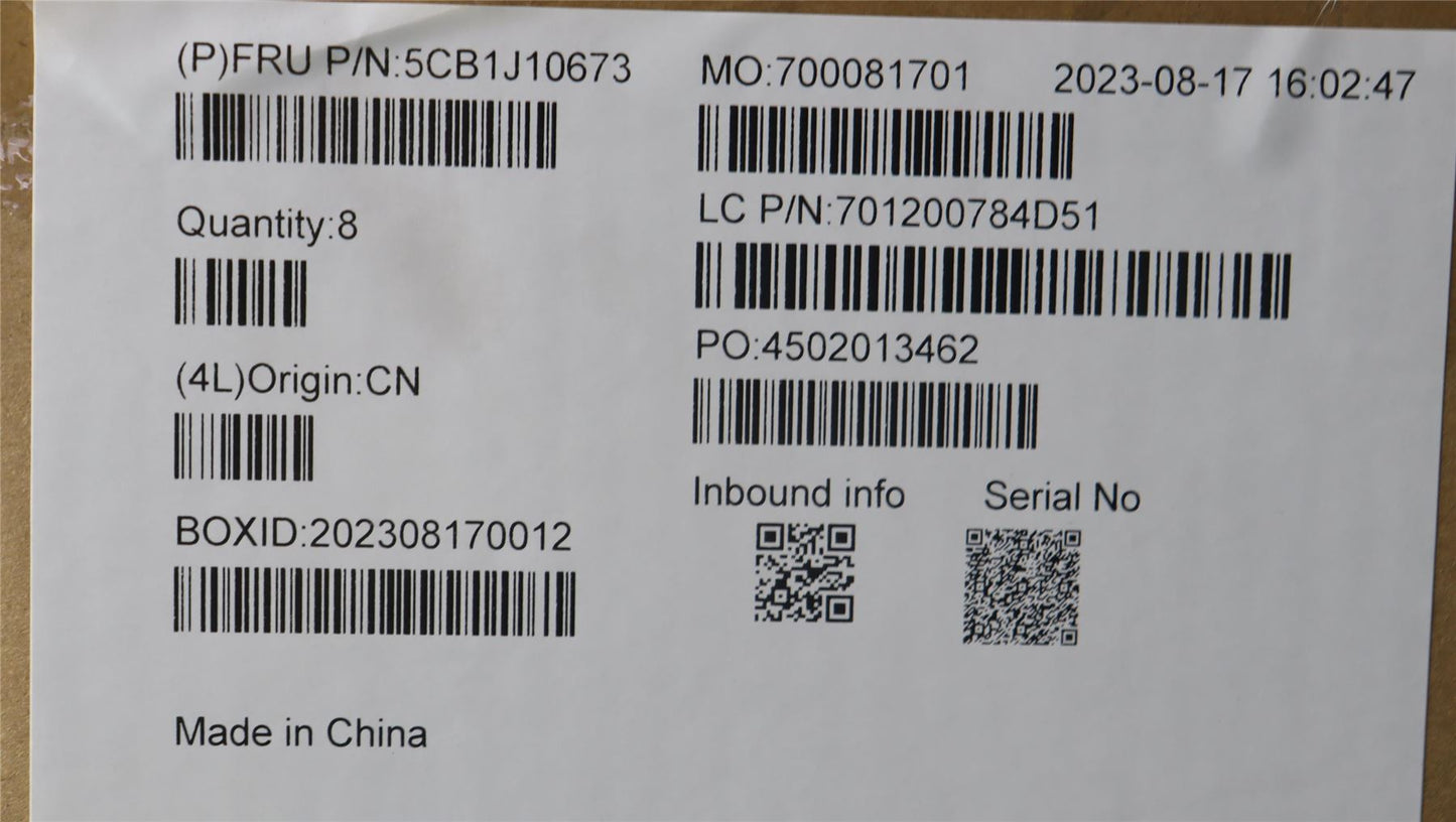 Lenovo Upper Case ASM_FRA WT 82TQ BL SG 5CB1J10673